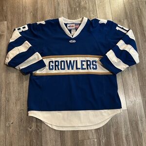 Tristan Pomerleau Game Worn/Autographed Newfoundland Growlers ECHL Hockey Jersey